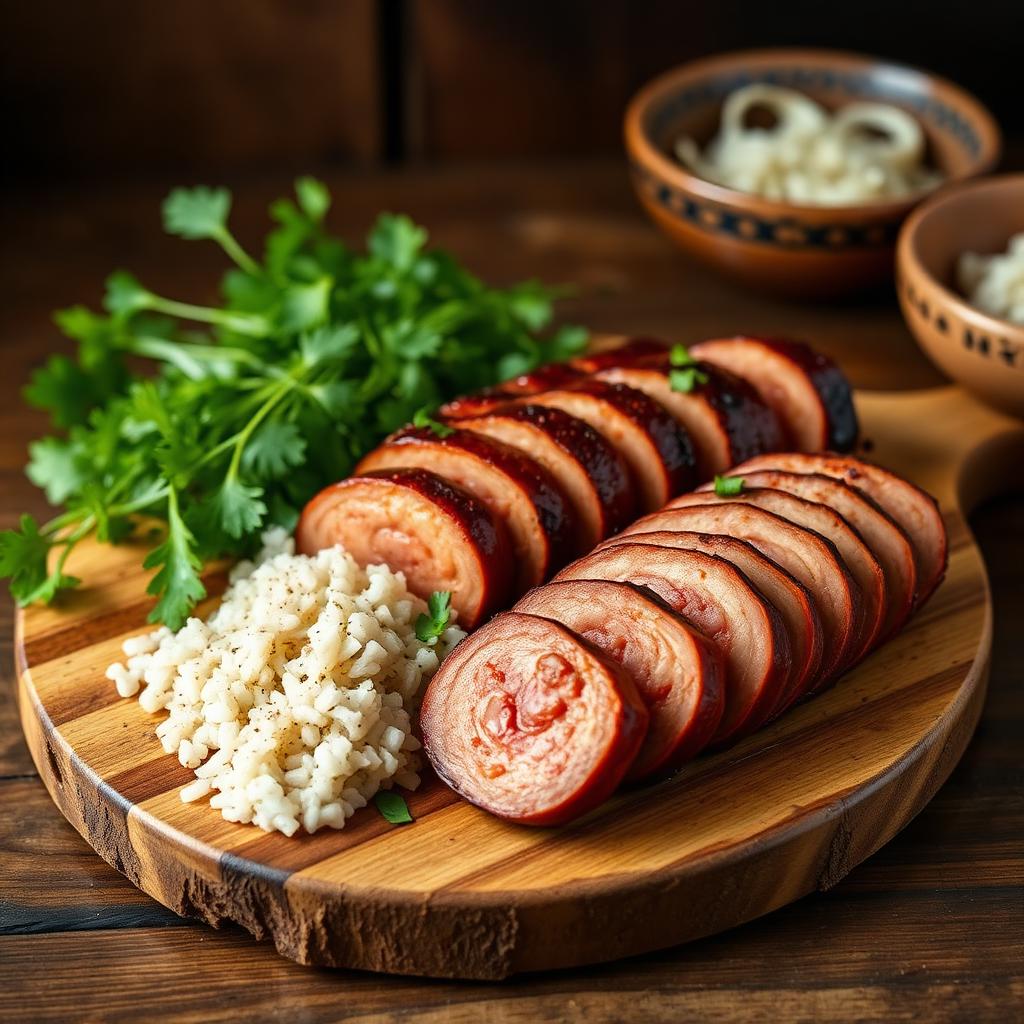 Hmong Sausage & Sticky Rice